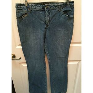 - ST JOHNS BAY bootcut stretch dungarees 18 average